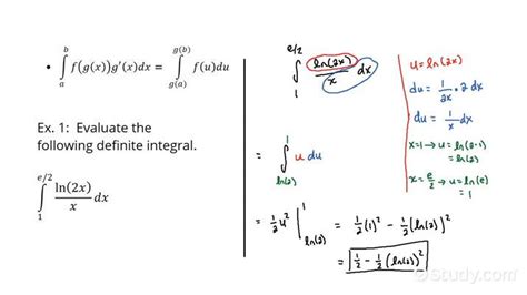 Solving Definite Integrals Using Substitution Calculus Study Com