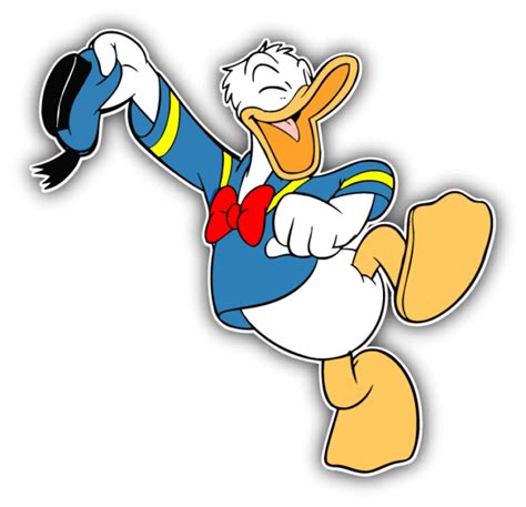 Donald Duck Dance Cartoon Car Bumper Sticker Decal 5x 5 Ebay
