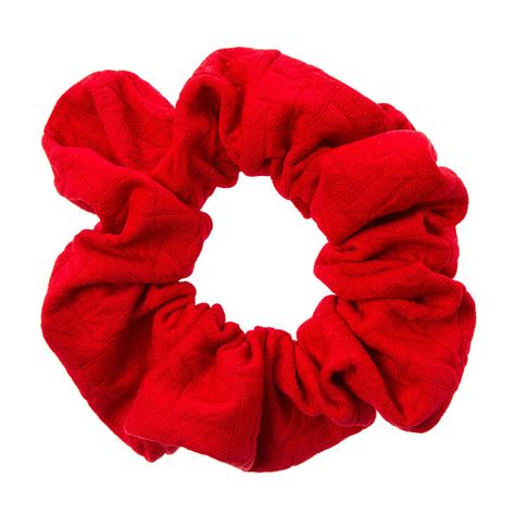 Large Textured Red Scrunchie Icing Us