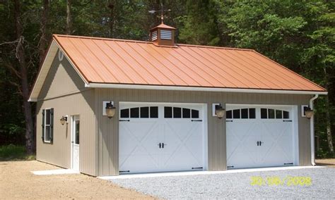 A metal roof is a great option for a pole barn because a finished pole building makes a great storage shed for equipment, or can be used as a garage, workshop, or shelter for livestock. Menards Pole Barn Packages Metal Pole Barn Garage ...
