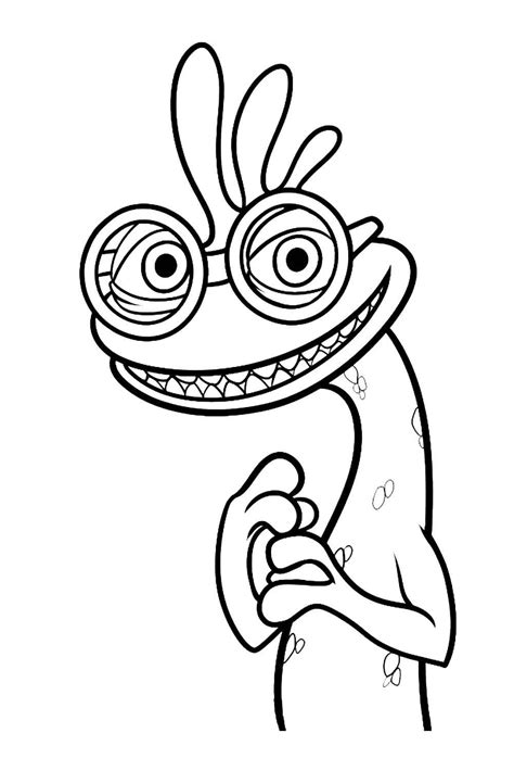 Monster Inc Coloring Pages Mike Sally And Other Monsters