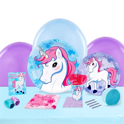Enchanted Unicorn Party In A Box For 8 Basic Unicorn Party Party In