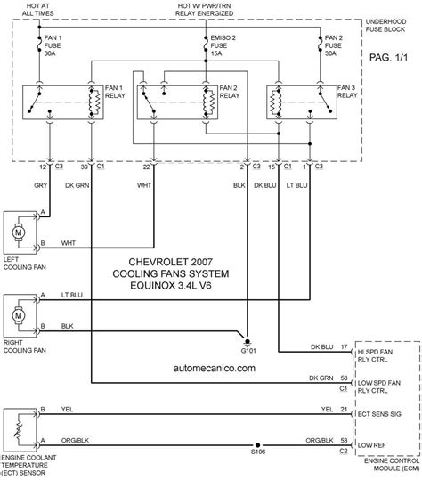 Chevrolet Cooling Fans System Diagramas Ventiladores Abanicos