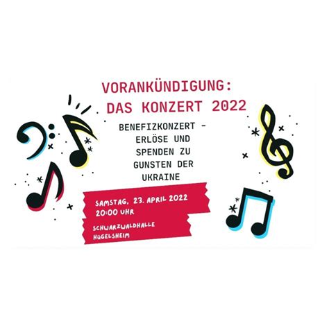 Vorankündigung Das Konzert 2022 Musikverein Huegelsheim E V