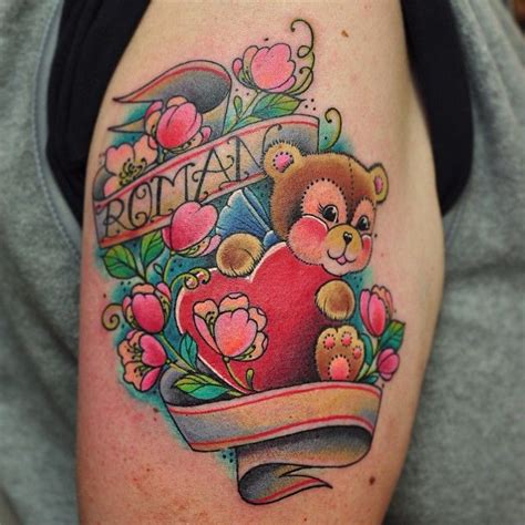 If you carefully observe the seal. Cute Teddy Bear Tattoo This super cute tattoo was done by ...