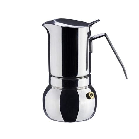 Début Stainless Steel Italian Espresso Coffee Maker Stovetop Moka Pot