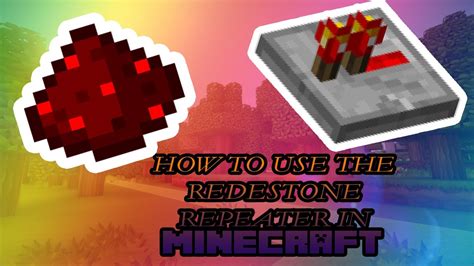 It may not display this or other websites correctly. How to use the Redstone Repeater in Minecraft? | Tutorial ...