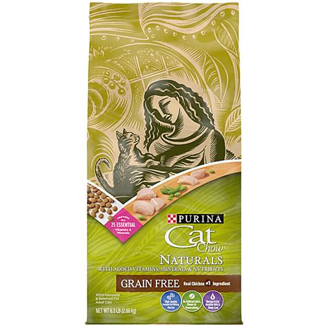 Purina Cat Chow Grain Free Natural Dry Cat Food Naturals With Real