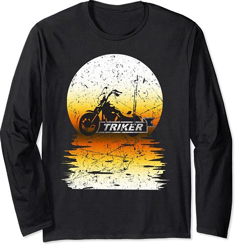 Funny Trike Motorcycle Trike Bike Biker Long Sleeve T Shirt Amazon