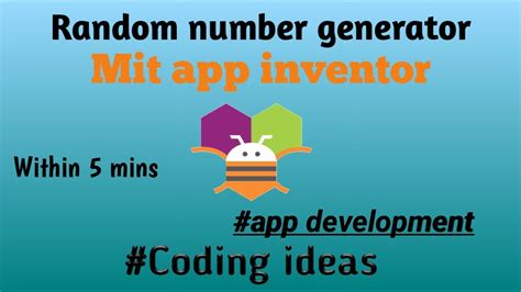 How To Make Random Number Generator App Using Mit App Inventor Youtube