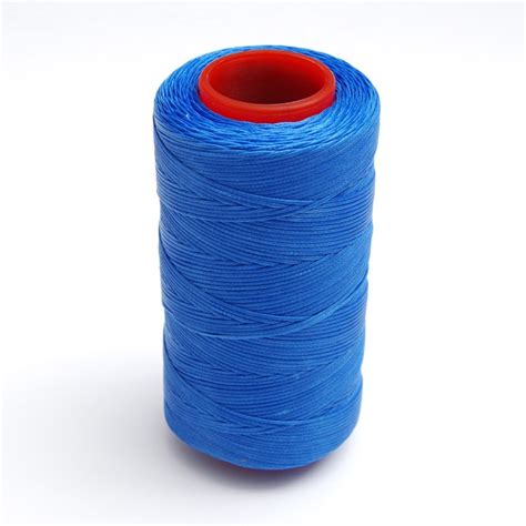Blue 250 Meter 1mm Flat Waxed Wax Thread Cord Sewing Craft For Diy Leather Hand Stitching 1