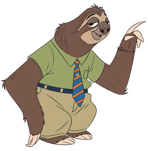 Flash The Sloth Of Zootopia Cartoon Character Design Sloth Cartoon