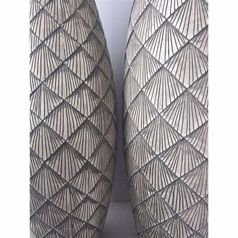 Grey Tall Slim Vase Home Accents