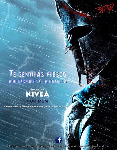 A Movie Poster For The Film Nivea For Men Featuring A Man In Armor