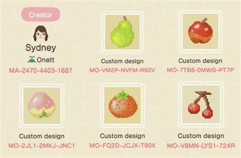 People are kind of using a sort of 3d type style to make it really good. Fruit Designs Acnh - Get inspired by these amazing fruit ...
