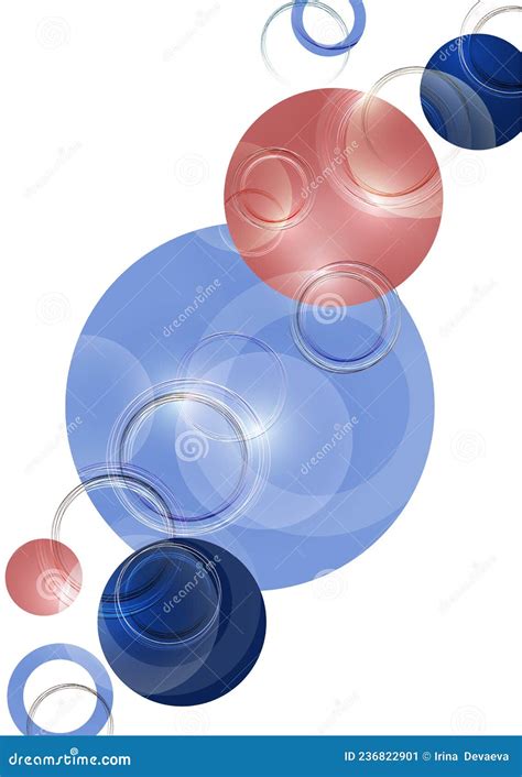 Circle Design Background With Overlapping Circles Pattern Banner With