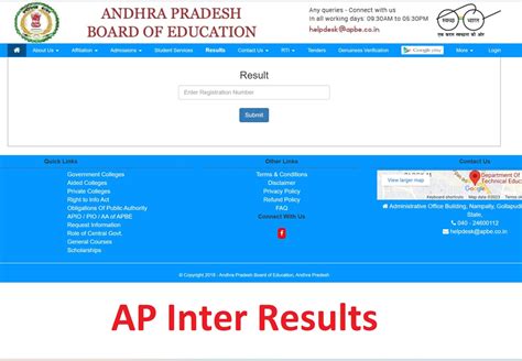 Ap Inter Results 2023 Link Out Bieap Manabadi 1st Year 2nd Year