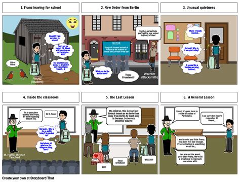 The Last Lesson Comic Strip Storyboard By Cf