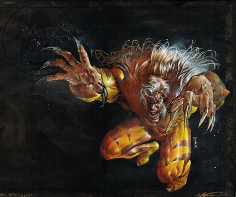 Sabretooth Mark Texeira Wolverine Art Comic Art Marvel Art