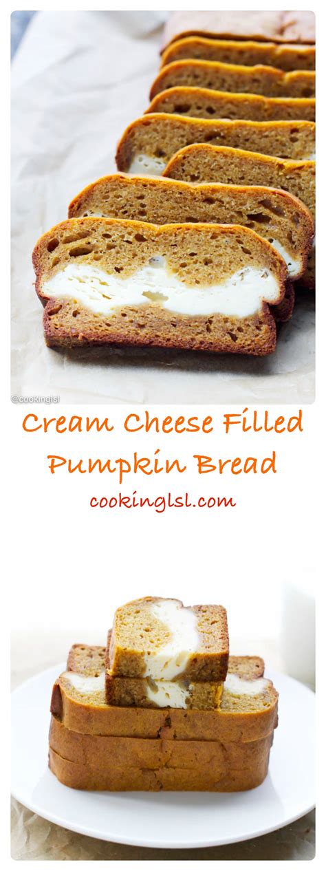 Cream Cheese Filled Pumpkin Bread