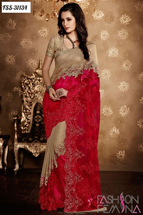 Fashion Femina Latest Indian Wedding Designer Sarees 2016 Online