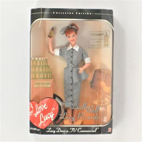 mattel i love lucy doll and stand vitameatavegamin commerical preowned in box ebay