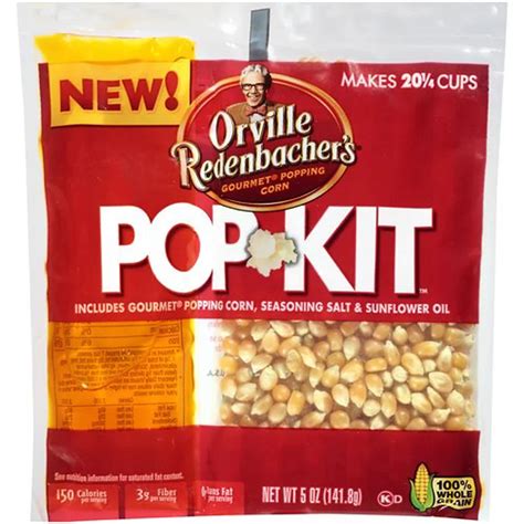 Orville Redenbachers Pop Kit With Gourmet Popping Corn Seasoning Salt And Sunflower Oil Shop