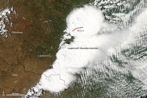 Oklahoma Tornado Seen From Space In Striking Images Provided By Nasa