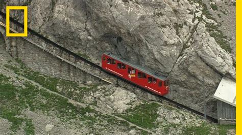 A Swiss Alpine Train Ride Is Dizzyingly Steep National