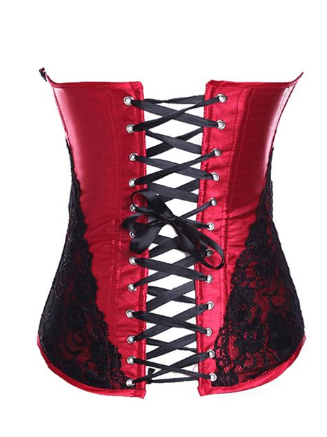 Sexy Hot Red Lace Corset Braless Bustier With Strapswonder Beauty