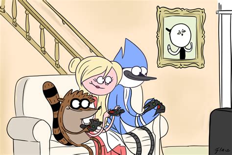 Breaktime With Mordecai And Rigby By Frammur On Deviantart