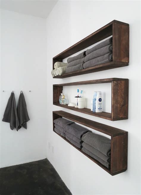 Same day delivery 7 days a week £3.95, or fast store collection. DIY Wall Shelves in the Bathroom - Tutorial - Bob Vila