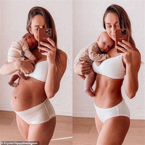 Former Big Brother Star Krystal Forscutt Shows Off Her Post Baby Body In A Series Of Candid