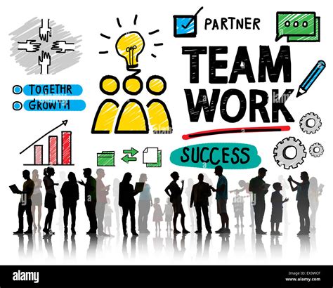 Team Teamwork Group Collaboration Organization Concept Stock Photo Alamy