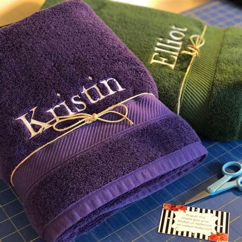 Your Name Embroidered Onto Bath Towels 5 Sizes And Over 20 Etsy