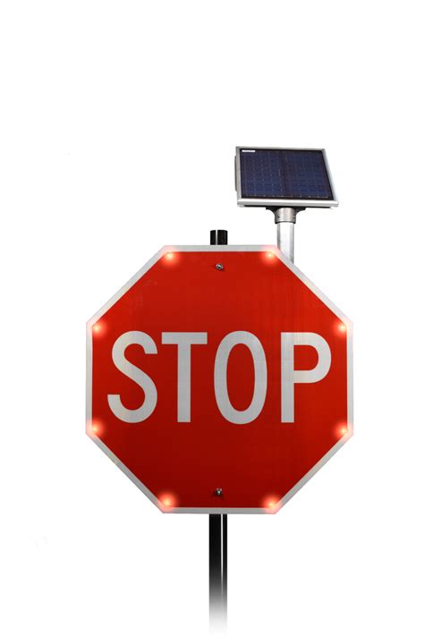 Blinkerstop Flashing Led Stop Sign R1 1 Intersection Conflict