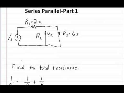 The current is the same through each resistor. Series and Parallel Circuits - Part 1- How to solve for ...