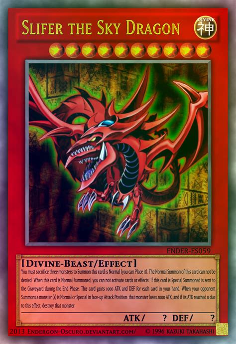 Obelisk the tormentor serve up simple strategies to summon and win with either slifer the sky dragon or obelisk the tormentor.each egyptian god deck contains 40 cards:4 ultra rares4 super rares32 commons1 deluxe game mat/dueling guide Slifer the Sky Dragon (Laminate) by Endergon-Oscuro on DeviantArt
