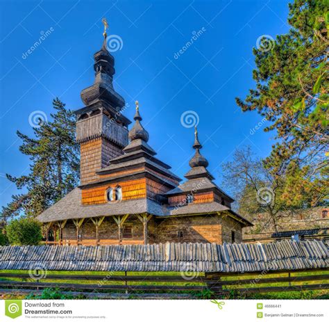 Wooden Church Stock Image Image Of Grass Buildings 46666441