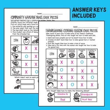 100% happiness guarantee · save up to 30% off 12 Logic Puzzles for Young Beginners by Prime and Pi | TpT