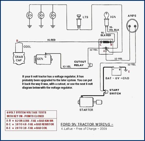 Wiring Diagram For 6 Volt 8n Ford Tractor Diagrams Resume Template