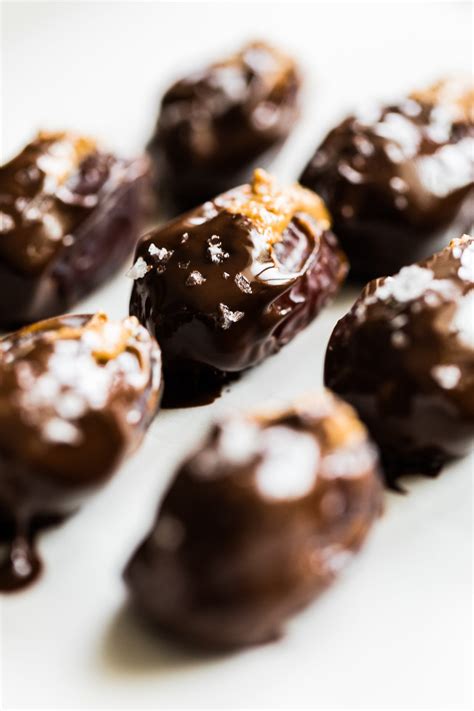 Almond Butter Chocolate Covered Dates Honestlyyum