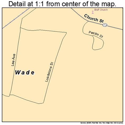 Wade North Carolina Street Map 3770340