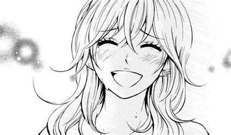 Anime Girl Smiling With Eyes Closed ~ Anime Girl