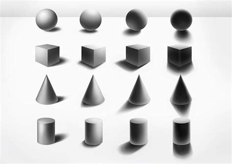 Back To Basics Shading Basic Shapes By Sjea Geometric Shapes Drawing