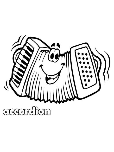 Free Accordion Coloring Pages Download And Print Accordion Coloring Pages