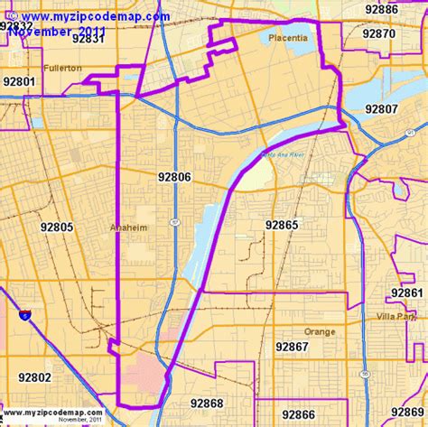 Zip Code Map Of 92806 Demographic Profile Residential Housing