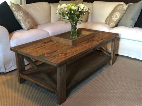 Rustic Farmhouse Style Coffee Table Etsy