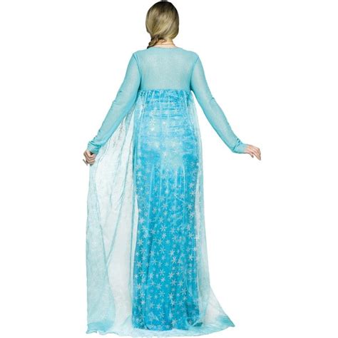Adult Size Ice Queen Blue Frozen Costume Regular Or Plus 4 Sizes