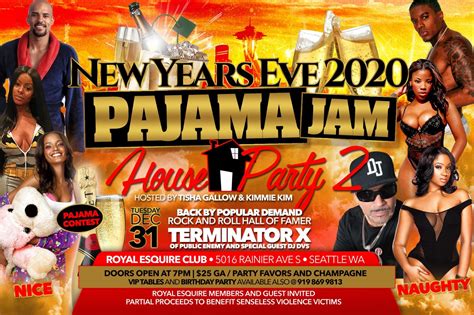 new year s eve pajama jam 2020 house party 2 royal esquire club